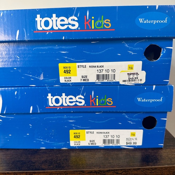 Totes Toddler Girls Reena Black Unicorn Winter Boot NWT Various Sizes - Picture 7 of 7